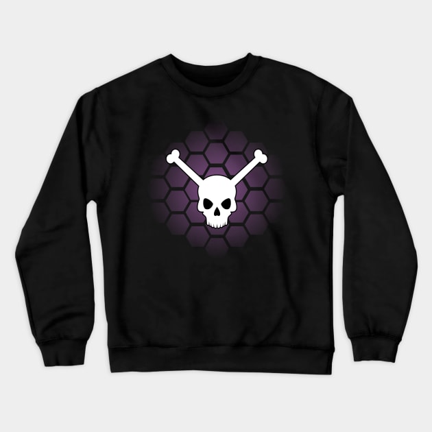 MST3K - Skeleton Crew Logo (Hex Design) Crewneck Sweatshirt by Pandoramonium